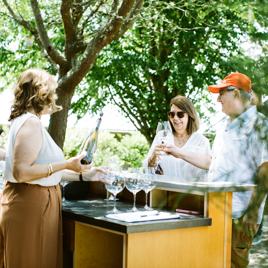 WillaKenzie Estate Patio with guests enjoying the weather
