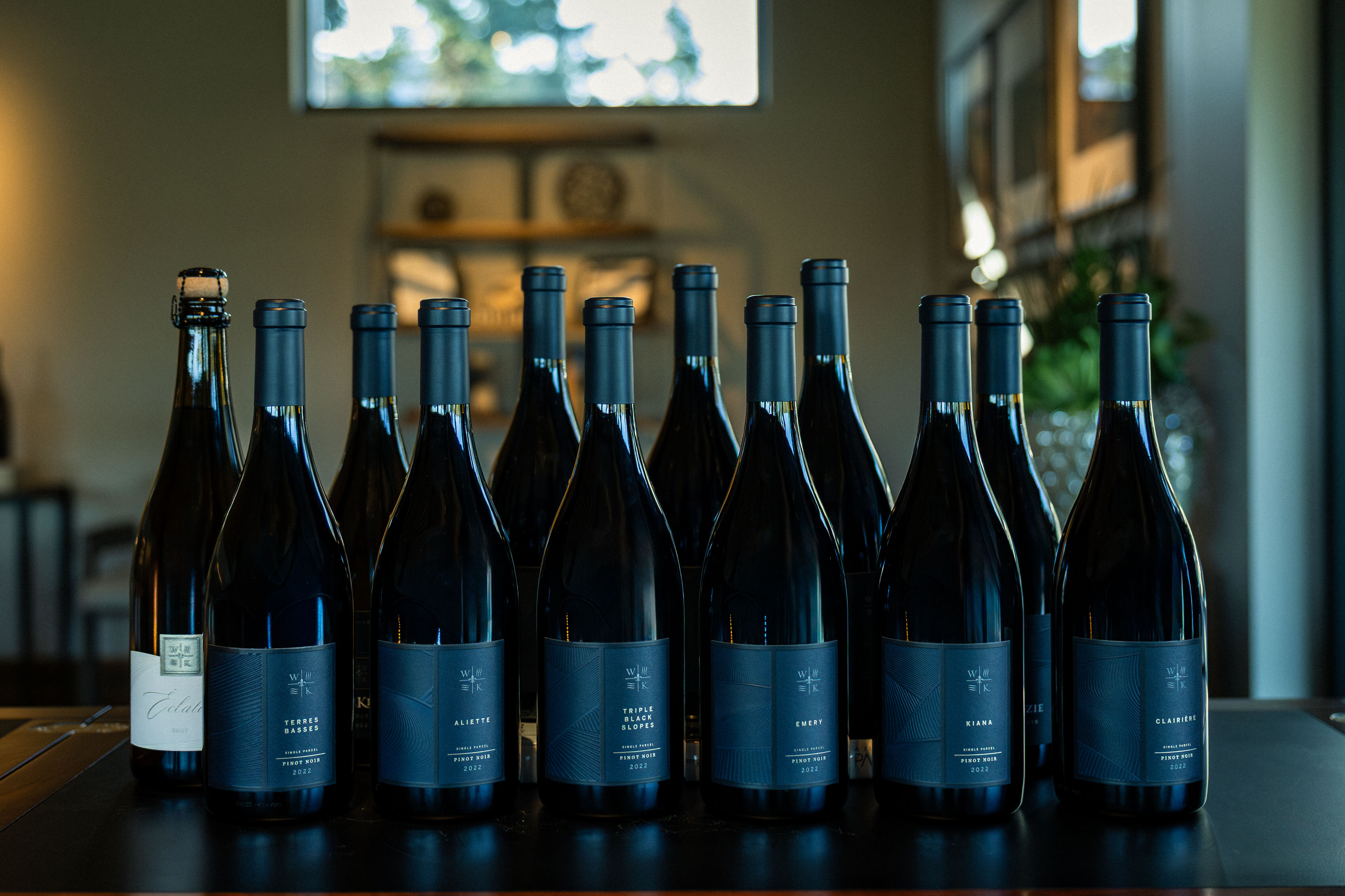 Twelve bottles of Willakenzie wine