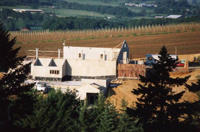 construction of WillaKenzie Tasting Room.